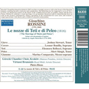 Naxos Rossini: Le nozze di Teti e di Peleo