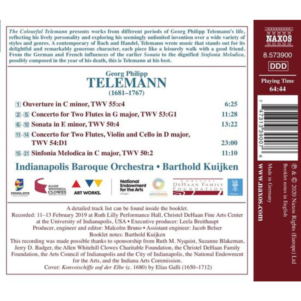Naxos Telemann: The Colourful Telemann