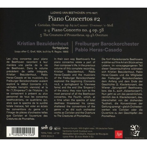 Harmonia Mundi BEETHOVEN: PIANO CONCERTOS VOL.2