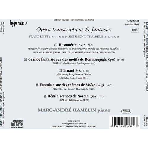 Hyperion Liszt: OPERA TRANSCRIPTIONS & FANTASIES