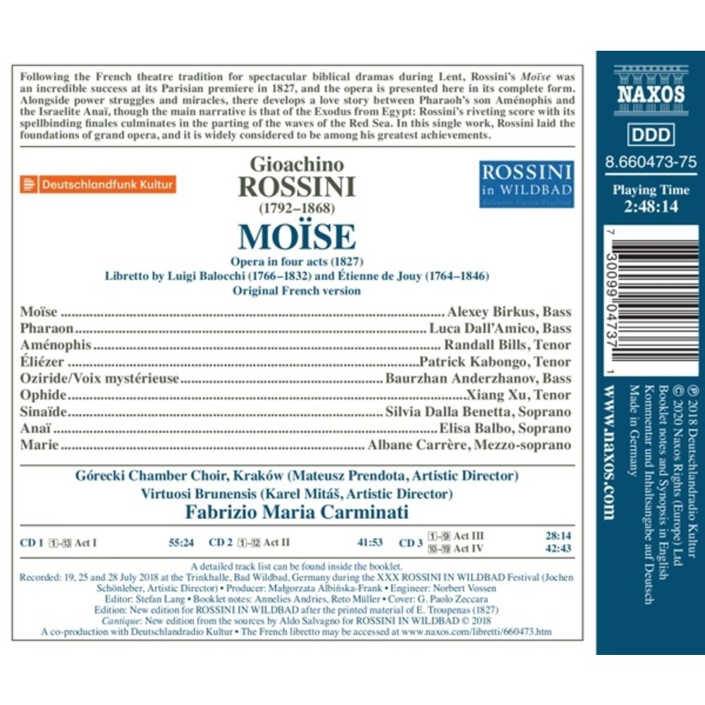 Naxos Rossini: Moïse