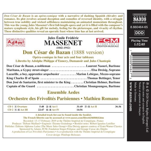 Naxos Massenet: Don Cesar de Bazan