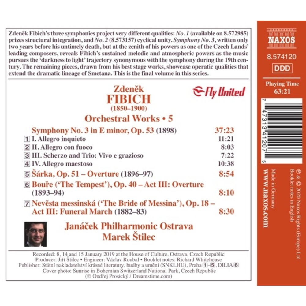 Naxos Fibich: Symphony No. 3 In E Minor, Op. 53