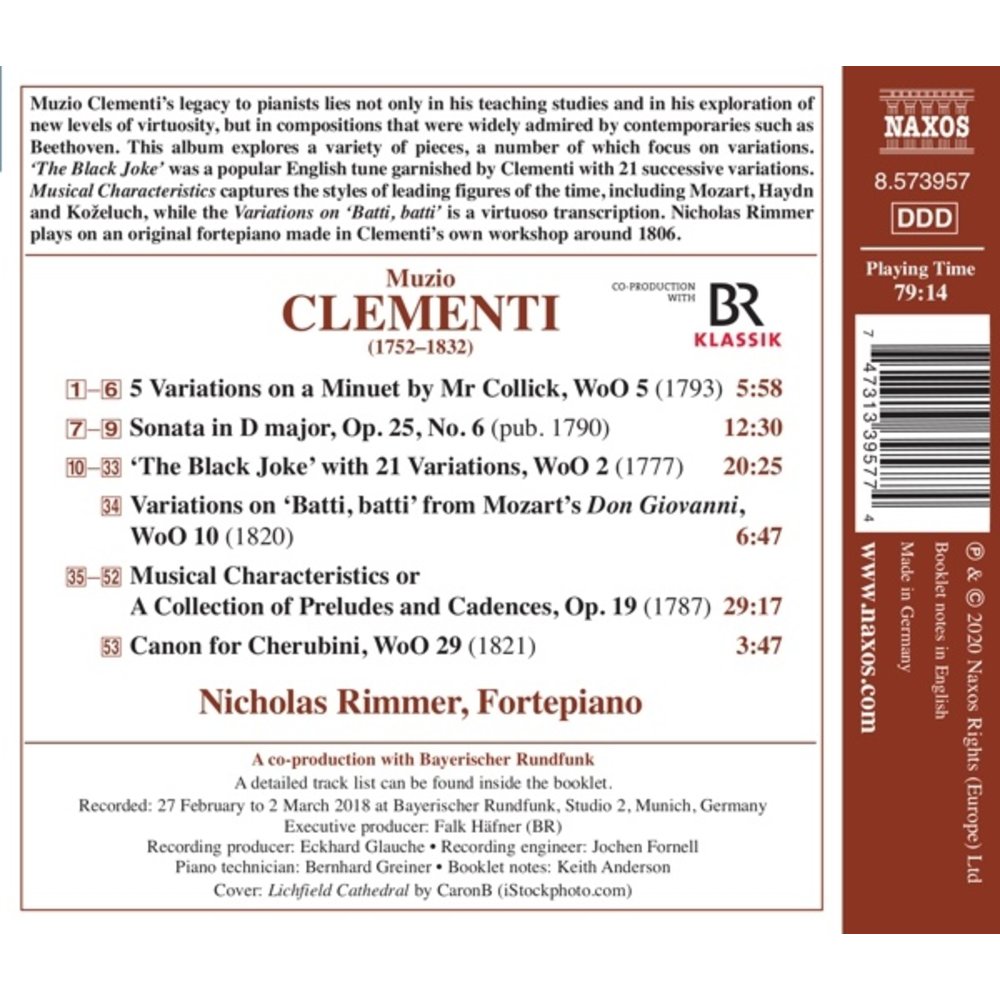 Naxos Clementi: Piano Works