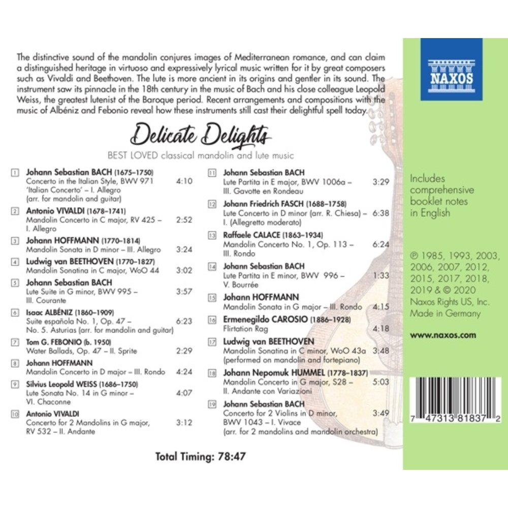 Naxos Best Loved: Delicate Delights