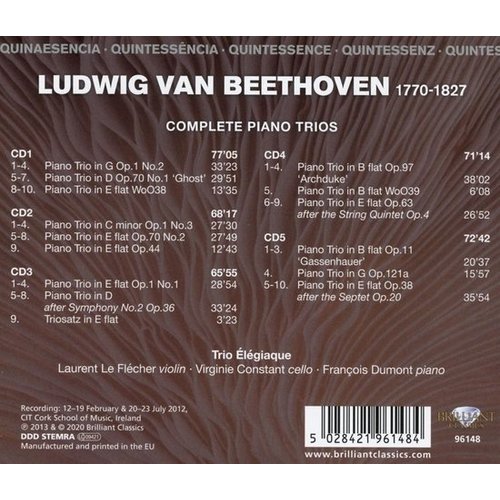 Brilliant Classics Quintessence Beethoven: Complete Piano Trios (5CD)