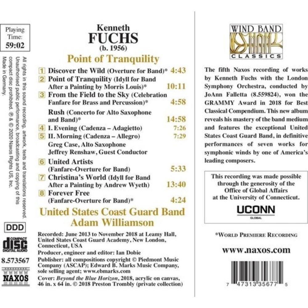 Naxos Fuchs: Point Of Tranquility - Christina'S World - Rush - Forever Free