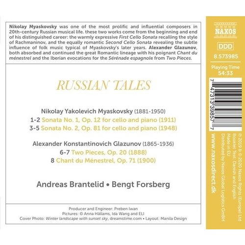 Naxos Glazunov, Myaskovsky: Russian Tales