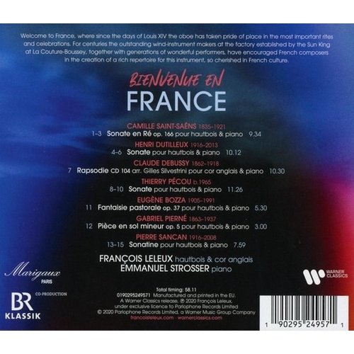 Erato/Warner Classics Bienvenue En France