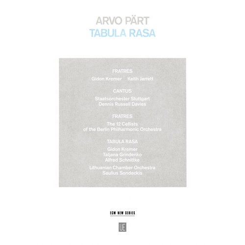 ECM New Series Arvo Pärt: Tabula Rasa