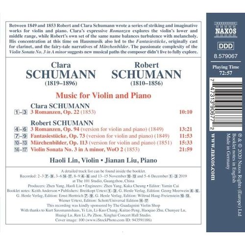 Naxos Schumann: Music for Violin and Piano