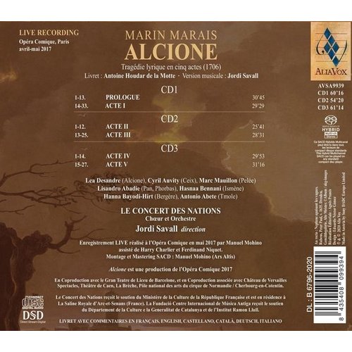 Alia Vox Marin: Alcoine - Tragedie Lyrique (1706)