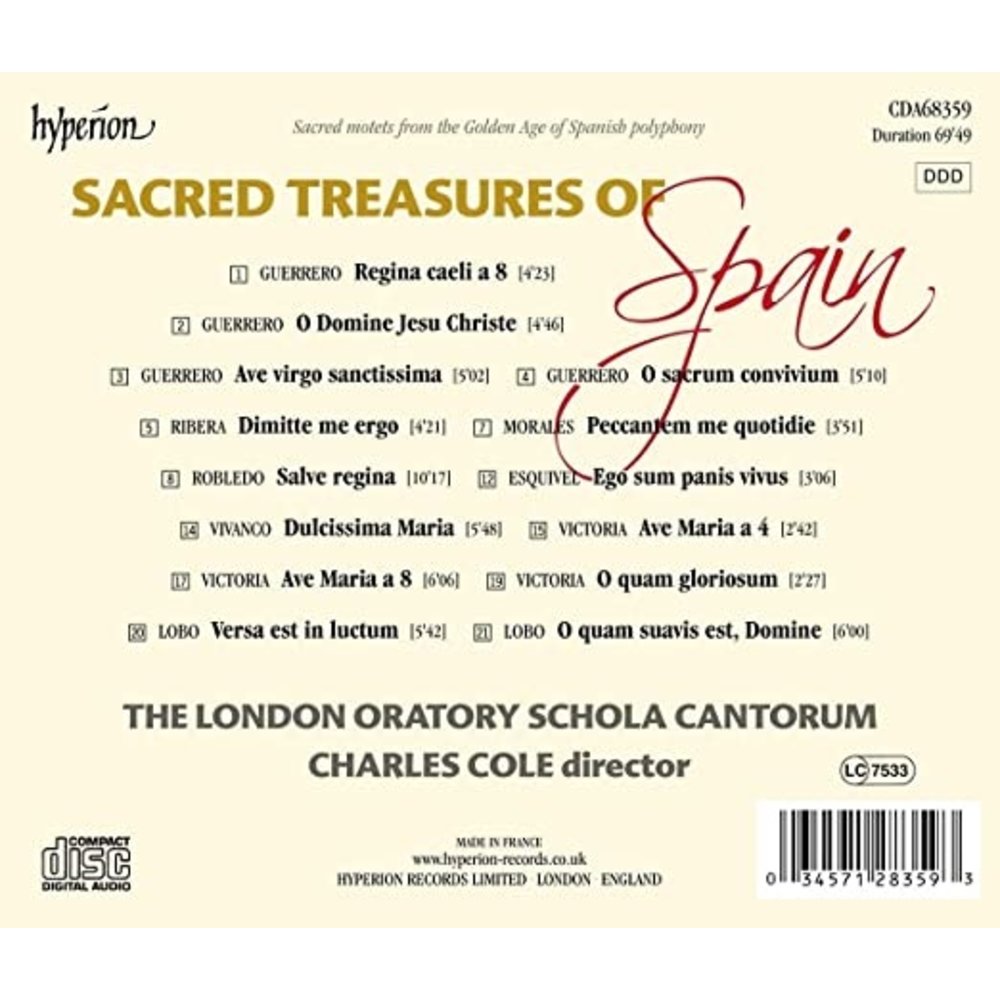 Hyperion Sacred Treasures of Spain