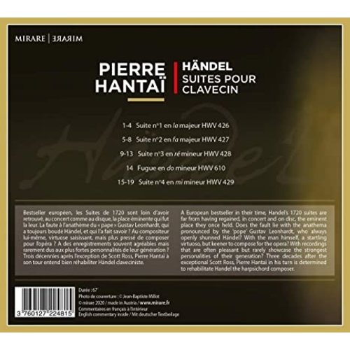 Mirare Handel: Suites Pour Clavecin