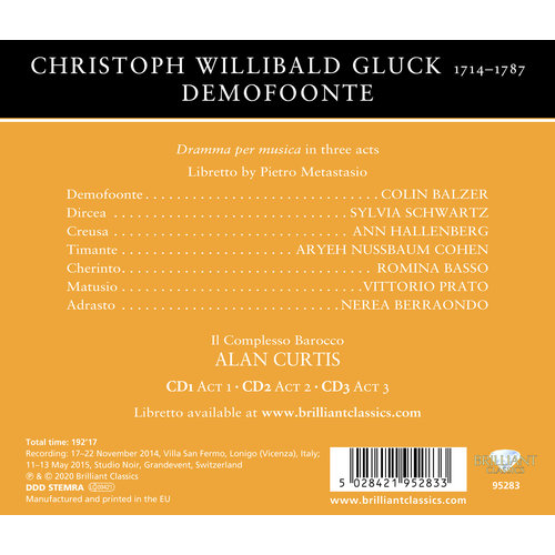 Brilliant Classics Gluck: Demofoonte