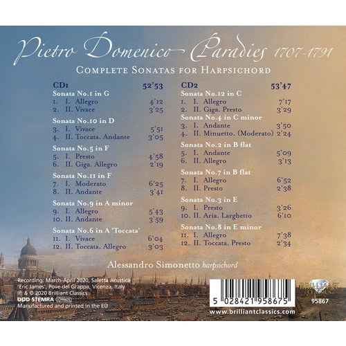 Brilliant Classics Paradies: Complete Sonatas for Harpsichord