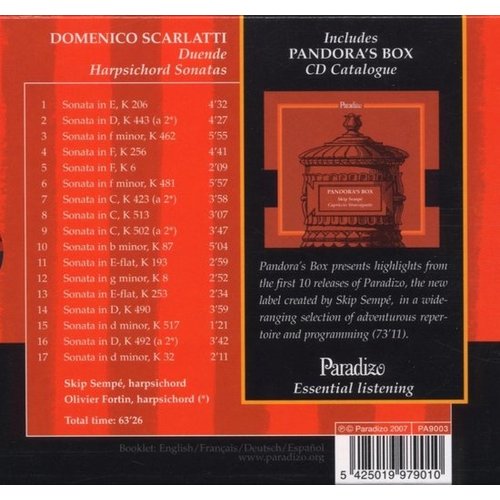 D. SCARLATTI:  DUENDE -  SONATAS (+CD CATALOGUS)