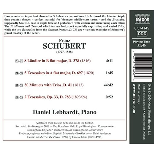 Naxos Schubert: 30 Minuets with Trios