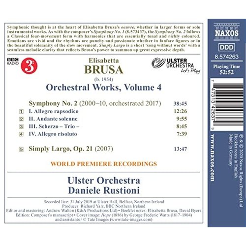 Naxos Brusa: Orchestral Works, Vol. 4