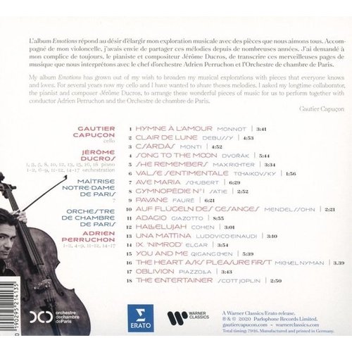 Erato/Warner Classics Emotions