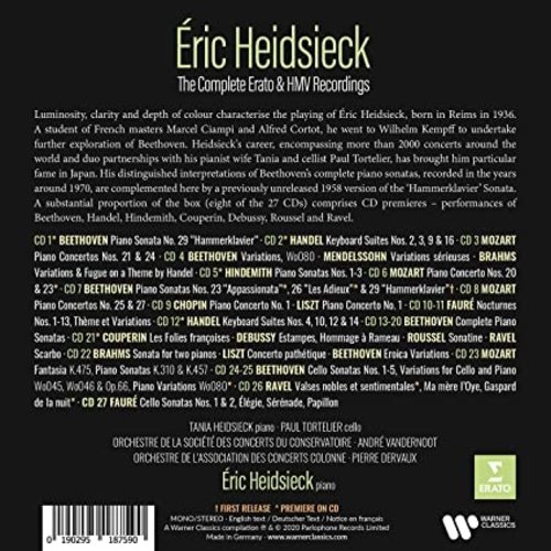 Erato/Warner Classics Eric Heidsieck: The Complete Erato & HMV Recordings (27CD)