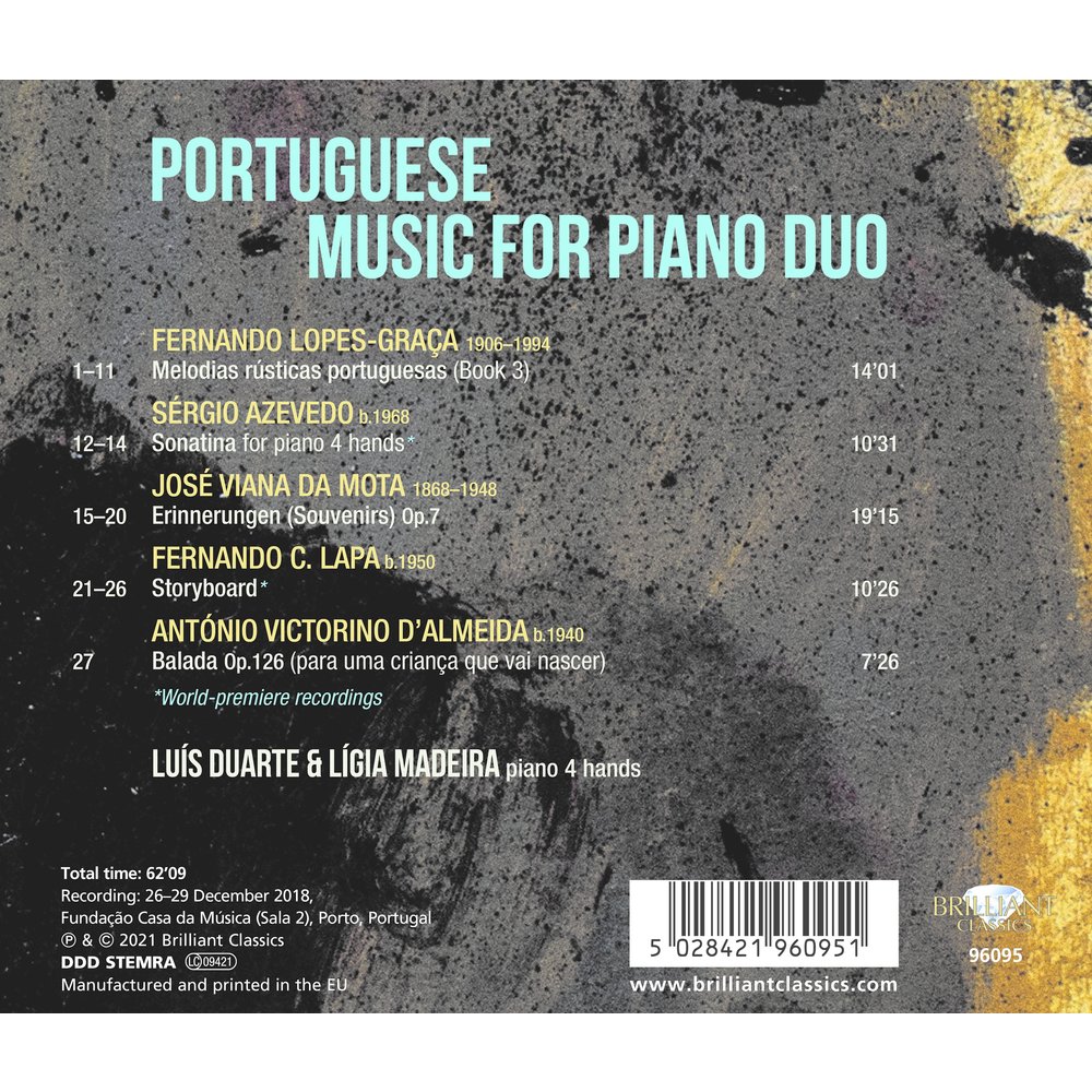 Brilliant Classics Portuguese Music for Piano Duo