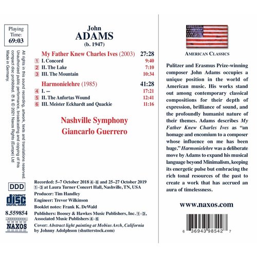 Naxos My Father Knew Charles Ives - Harmonielehre