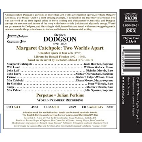 Naxos Margaret Catchpole: Two Worlds Apart (3CD)