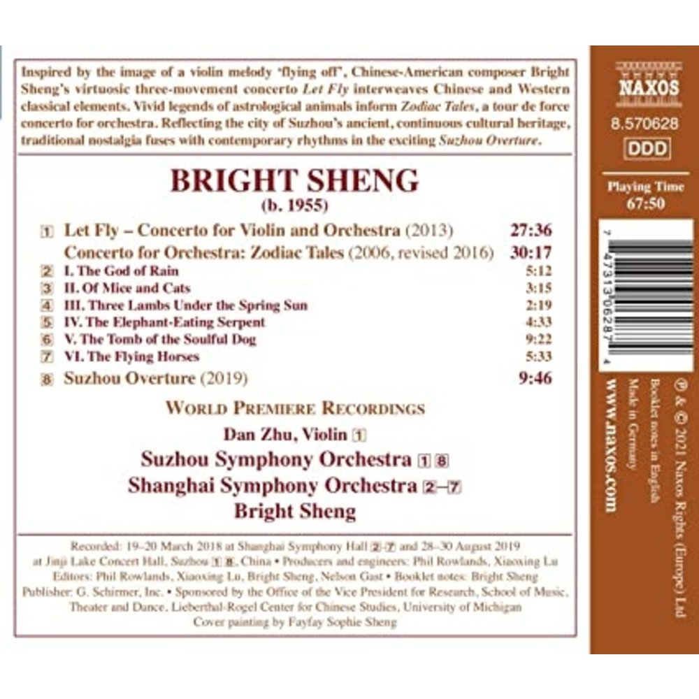 Naxos Sheng: Let Fly, Zodiac Tales, Suzhou Overture