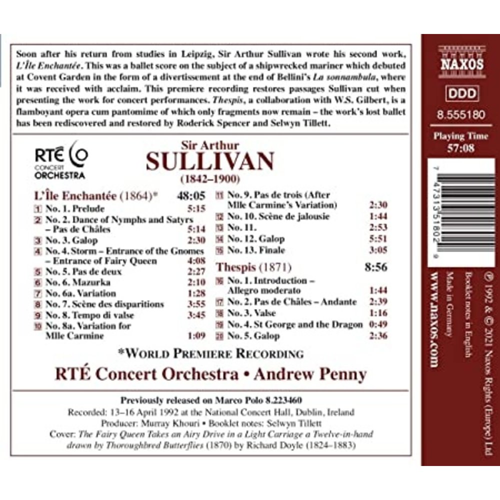 Naxos Sullivan: Ballet Music