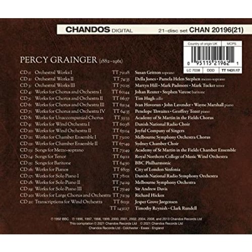 CHANDOS Complete Grainger Edition (21CD)