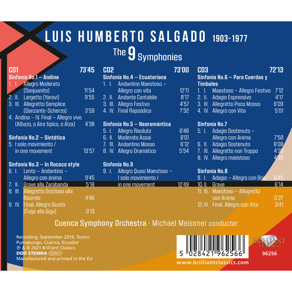 Brilliant Classics Salgado: The 9 Symphonies