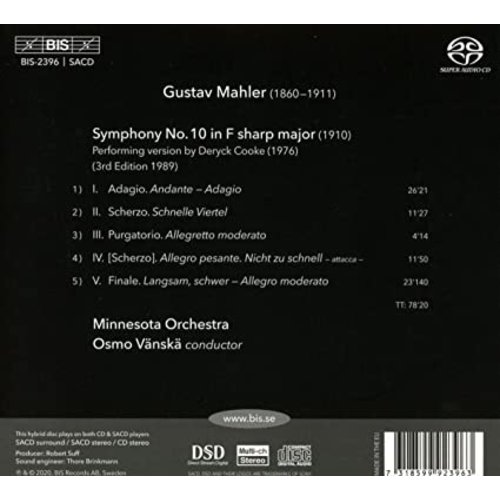 BIS Mahler: Symphony No.10