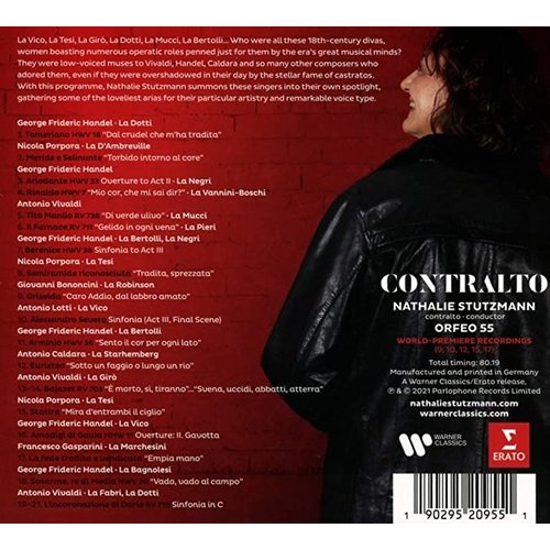 Erato/Warner Classics Nathalie Stutzmann: Contralto