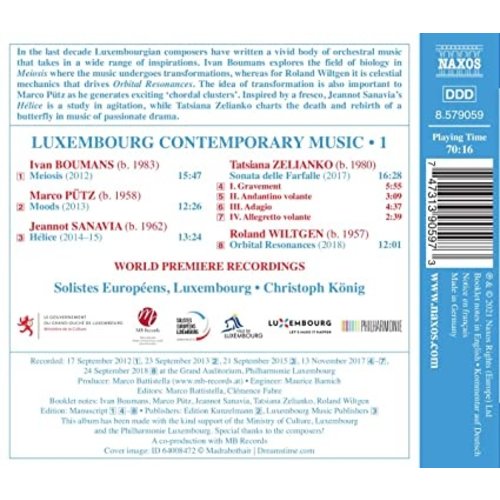 Naxos Luxembourg Contemporary Music, Vol.1