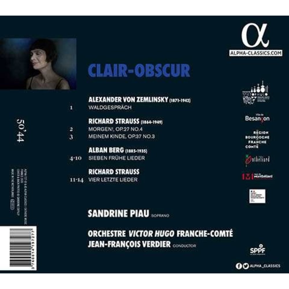 ALPHA STRAUSS:, BERG, ZEMLINKSY: CLAIR-OBSCUR
