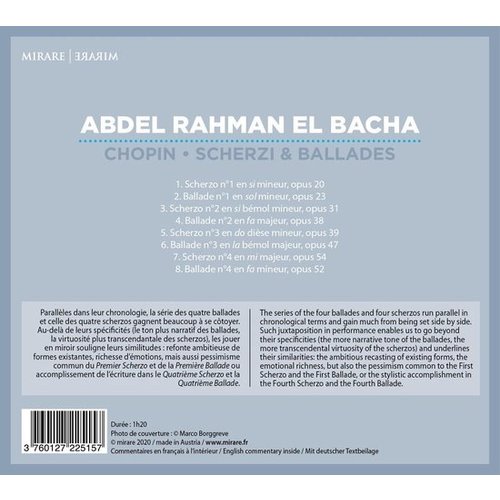 Mirare Frédéric Chopin : Scherzi & Ballades