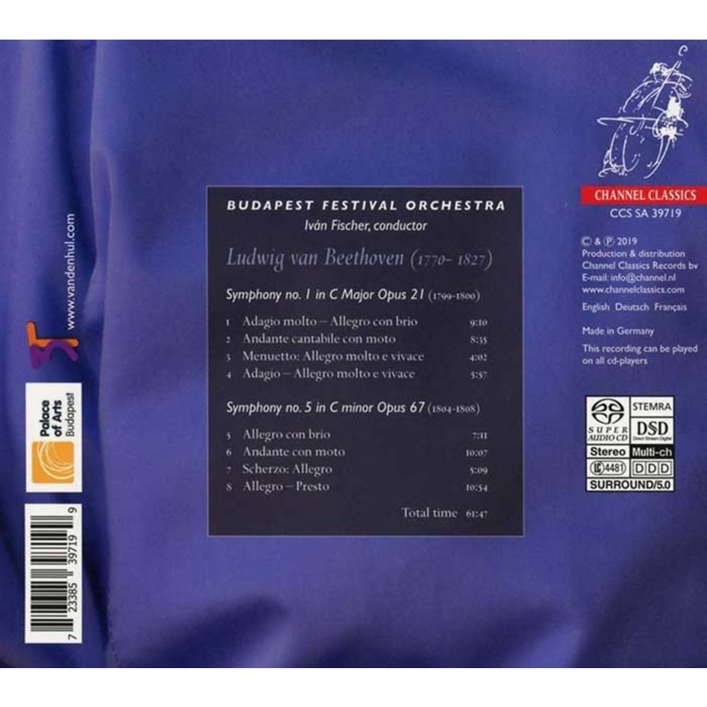 CHANNEL CLASSICS Beethoven: Symphonies Nos. 1 & 5