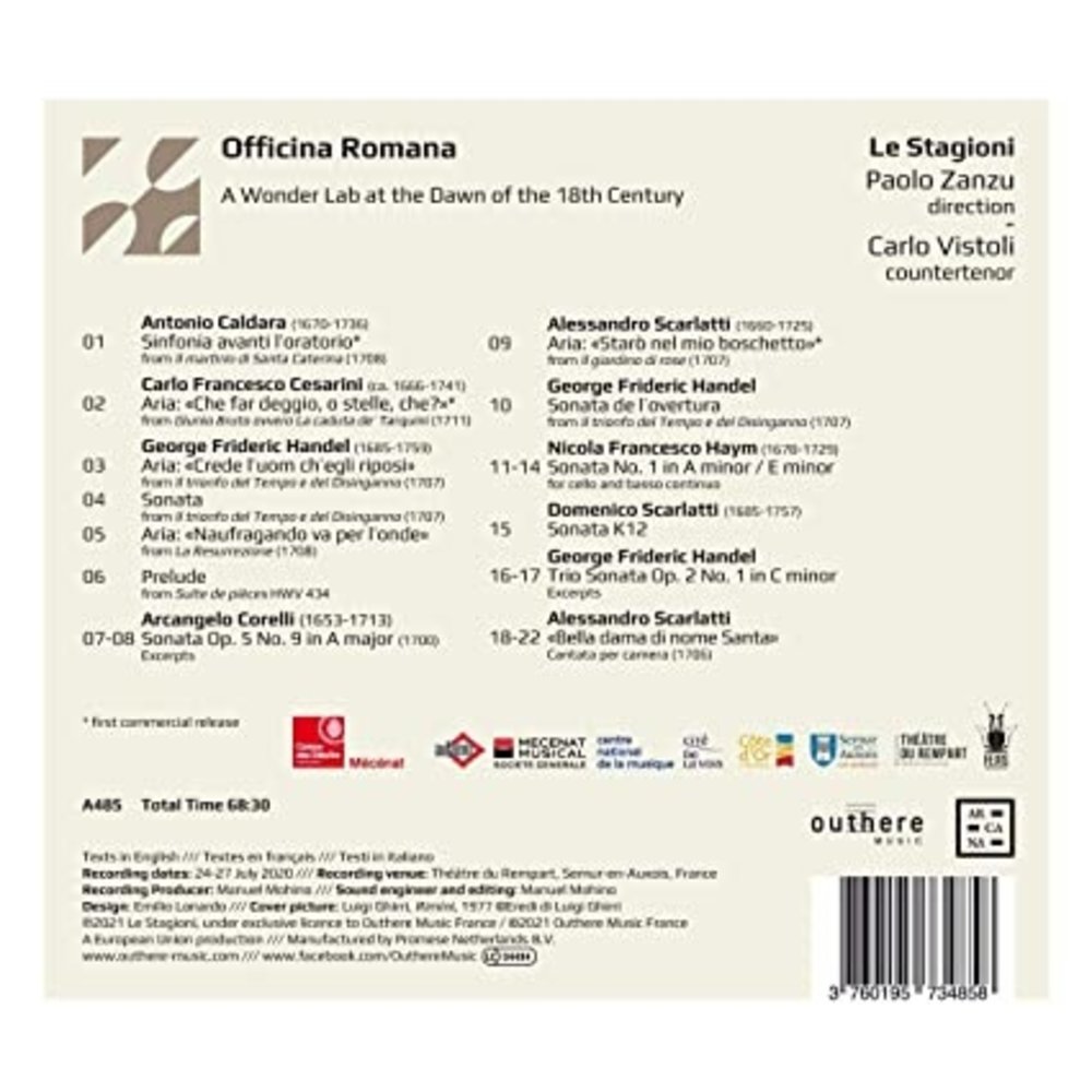 Arcana Officina Romana: A Wonder Lab at the Dawn of the 18th Century