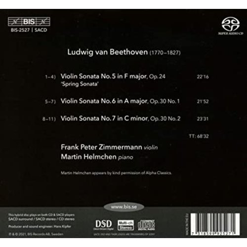 BIS BEETHOVEN: VIOLIN SONATAS 2