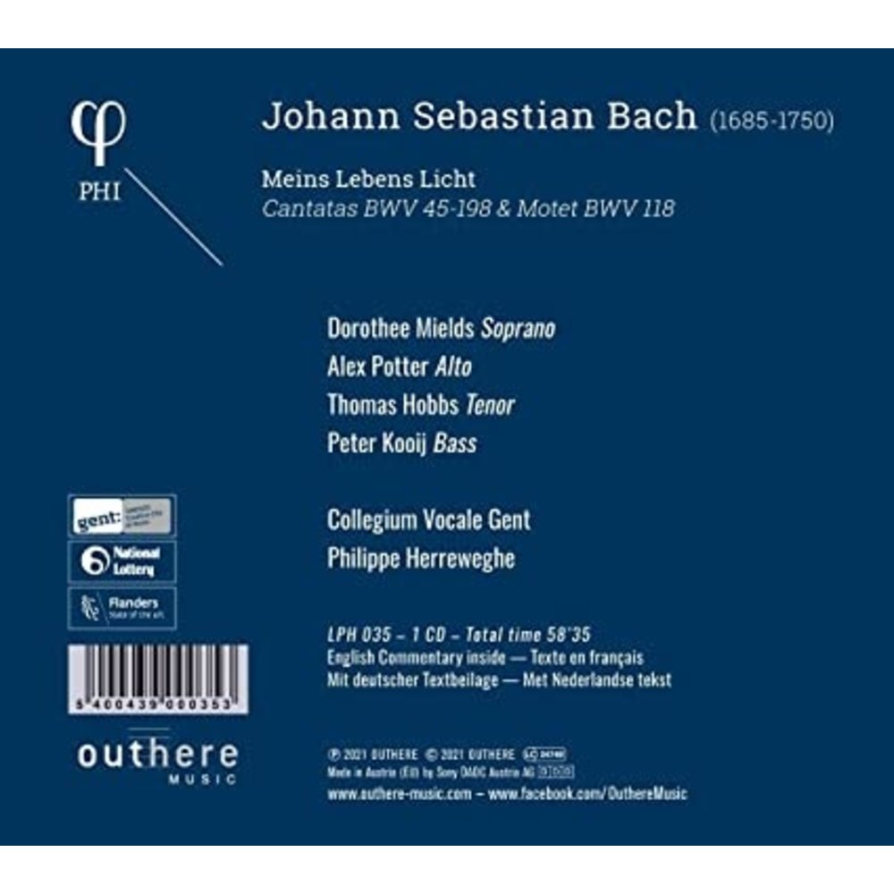 Phi J.S. Bach: Meins Lebens Licht