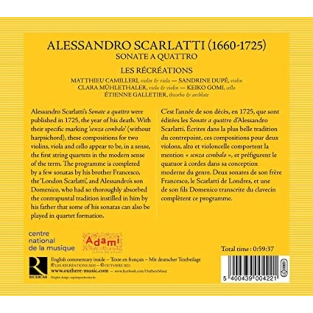 Ricercar Scarlatti: Sonate a Quattro