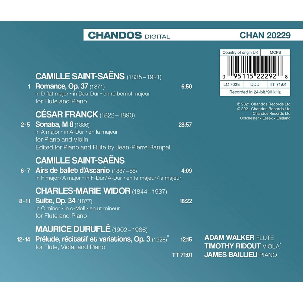 CHANDOS French Works for Flute