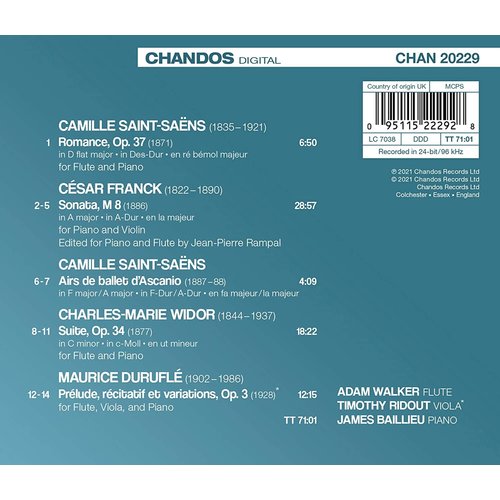 CHANDOS French Works for Flute