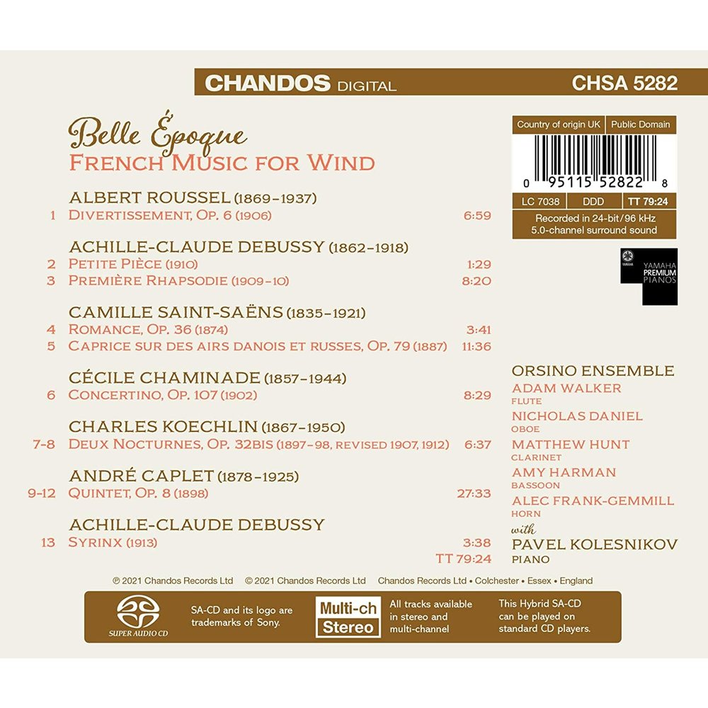 CHANDOS Belle Époque - French Music for Wind