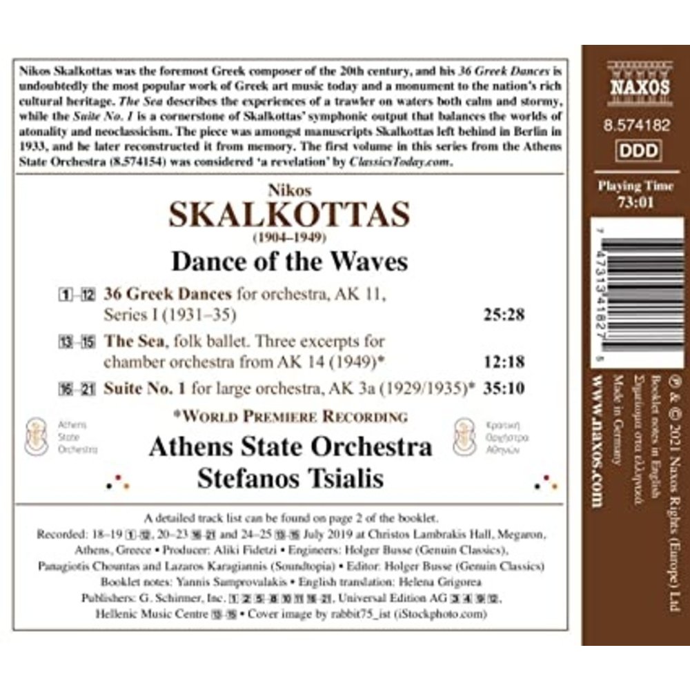 Naxos Skalkottas: Dance of the Waves