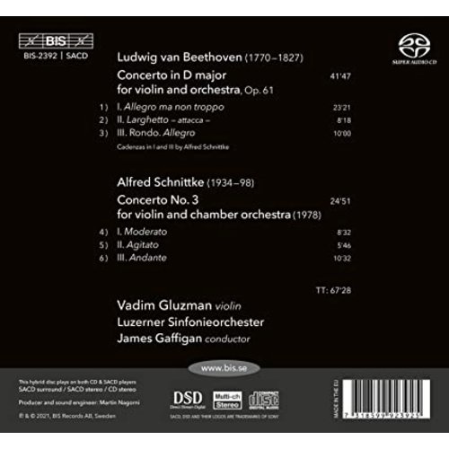 BIS Beethoven, Schnittke: Violin Concertos