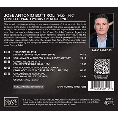 Grand Piano José Antonia Bottiroli: Complete Piano Works 2 : Nocturnes