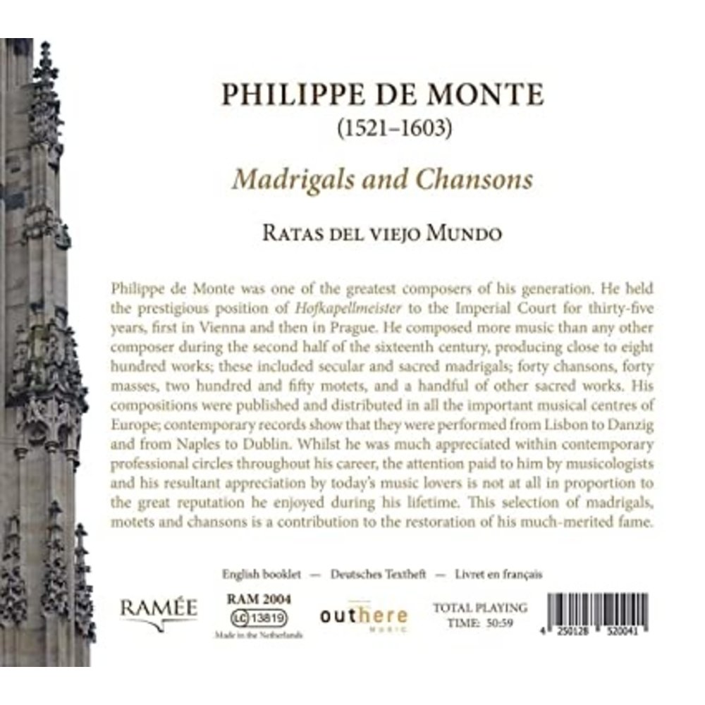 Ramée Philippe De Monte: Madrigals