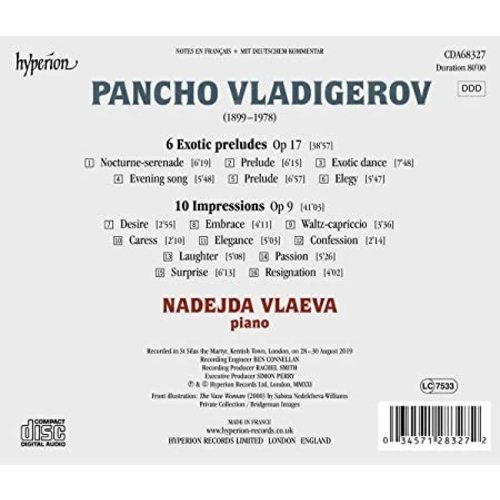Hyperion Vladigerov: Exotic Preludes & Impressions